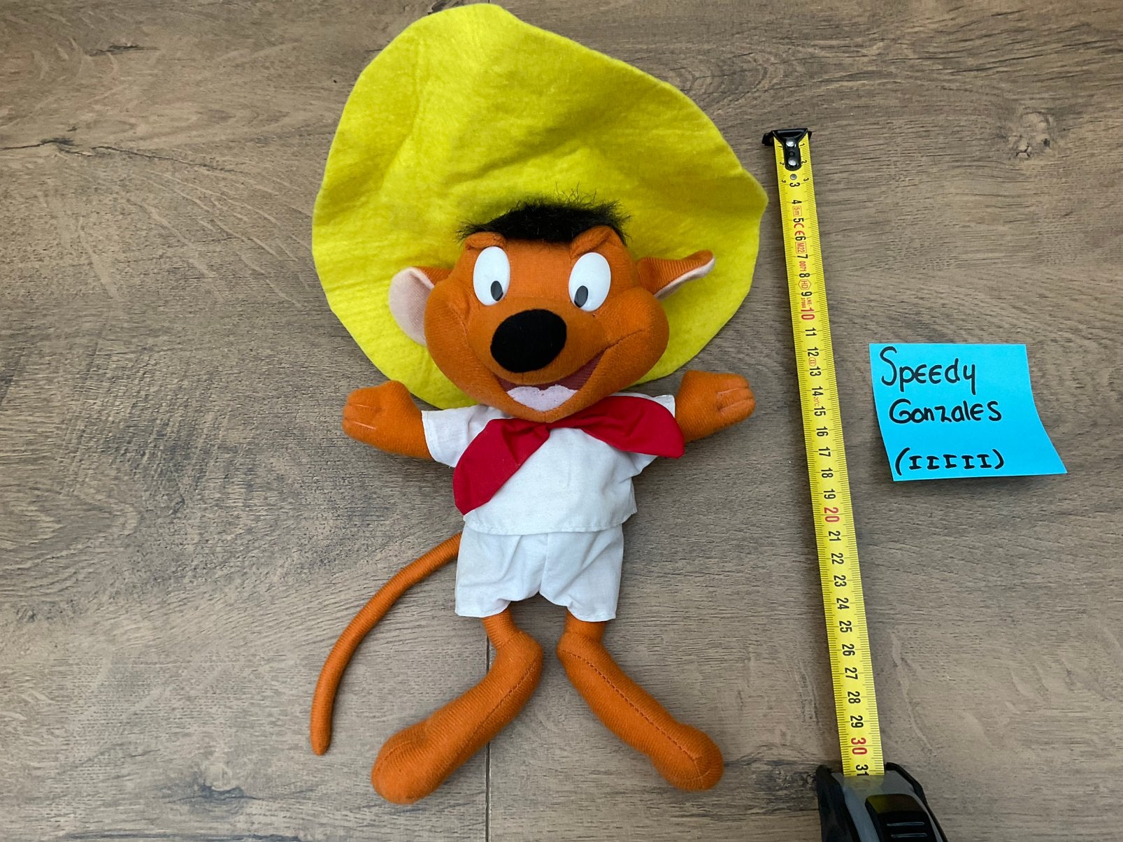 Zgan, hoedje gekreukt, Speedy Gonzales knuffel, Ophalen, Overige figuren, Zo goed als nieuw, Beeldje of Figuurtje