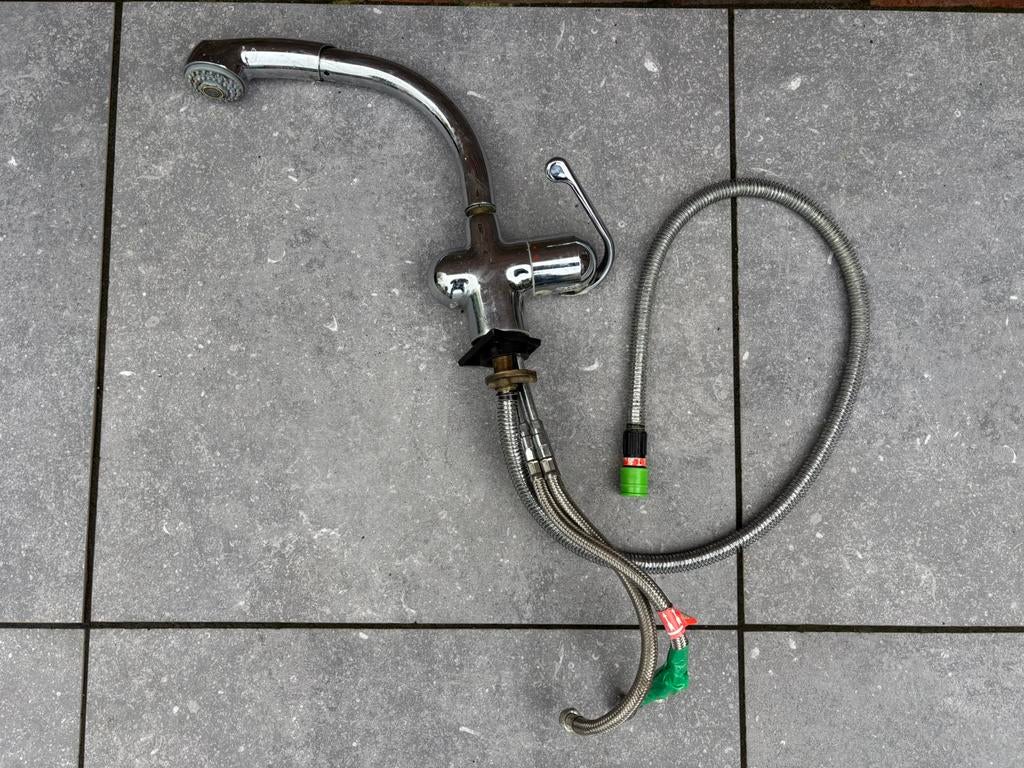 Grohe keuken mengkraan uittrekbaar, Ophalen of Verzenden, Gebruikt, Chroom, Kraan