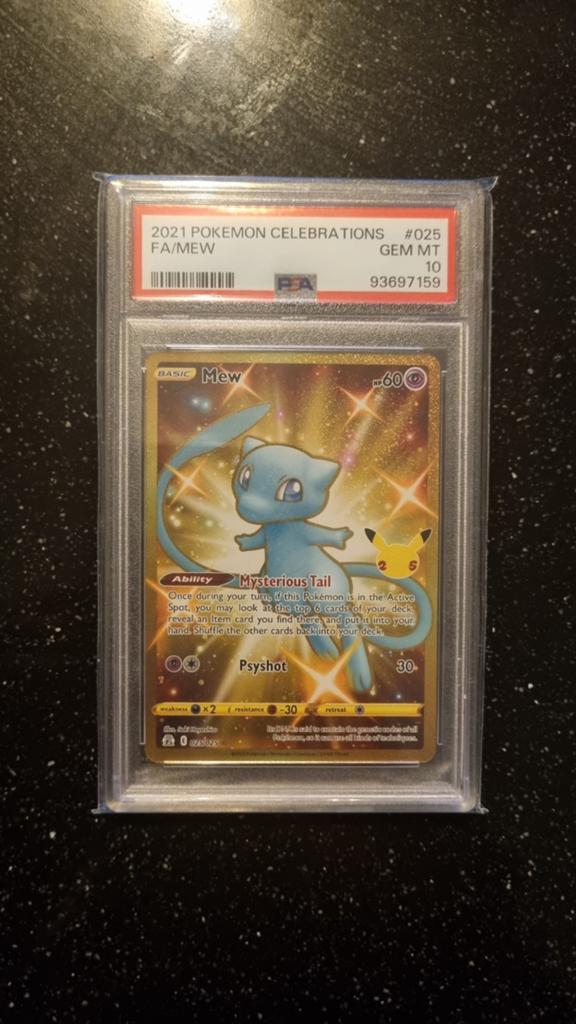 Mew Celebrations PSA 10, Ophalen of Verzenden, Zo goed als nieuw