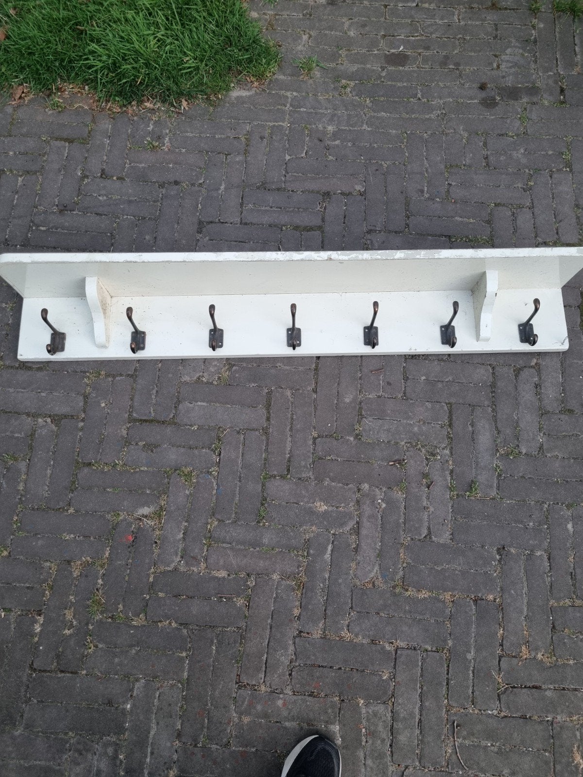 brocante kapstok 126 cm, Huis en Inrichting, Woonaccessoires | Kapstokken, Gebruikt, Minder dan 100 cm, Hout, Ophalen