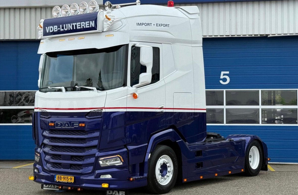 TE RESERVEREN; VDB Lunteren; DAF XG+ met HUIFTRAILER, ., Nieuw, Ophalen of Verzenden, .