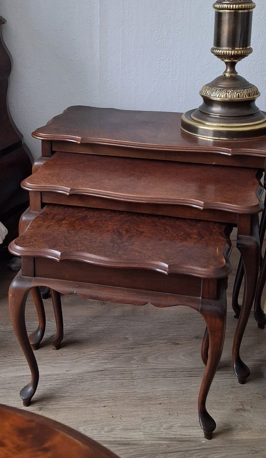 Vintage/Wortelnoten/Fineer/Miniset/Queen Anm, Ophalen