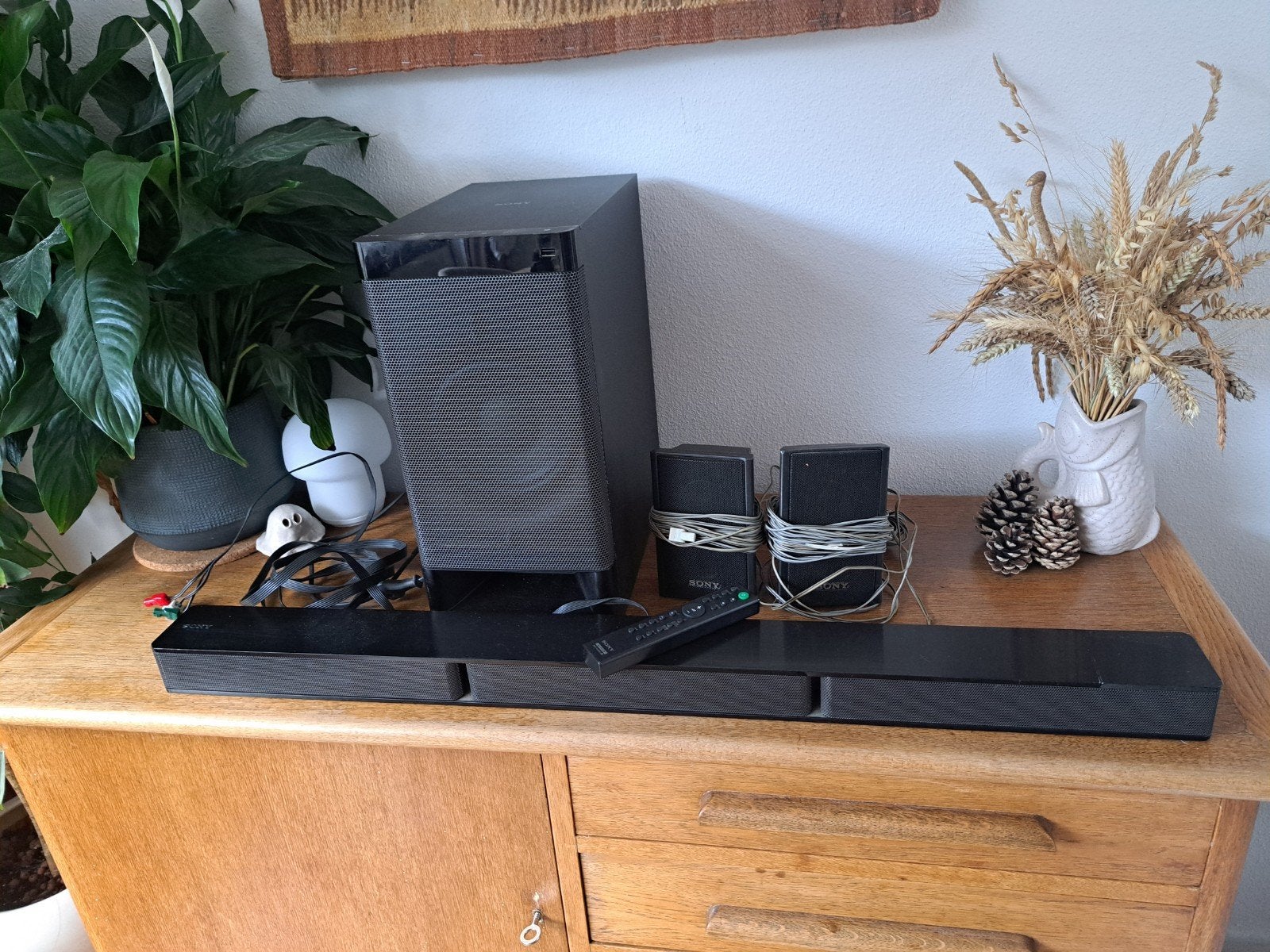 Sony Soundbar met subwoofer en achterspeakers, Audio, Tv en Foto, Home Cinema-sets, Ophalen, 70 watt of meer, Overige spelers