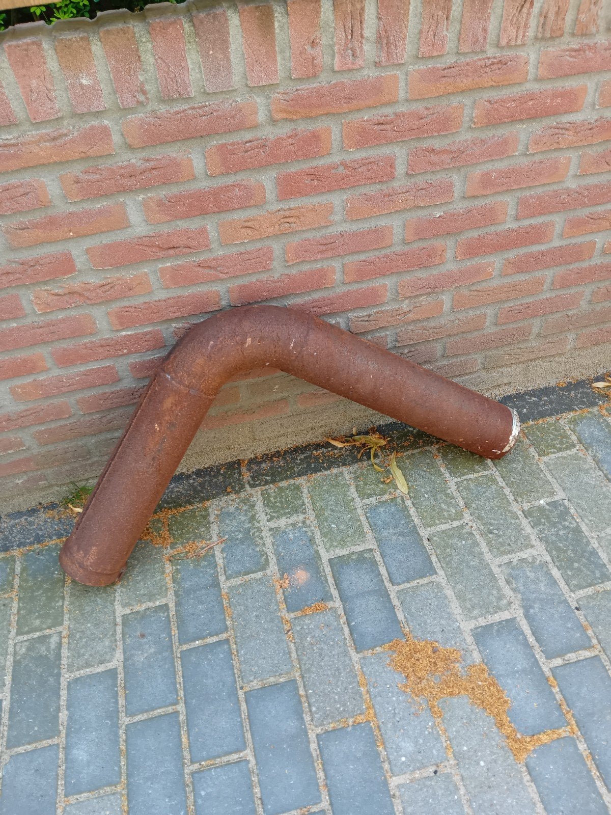Haakse bocht, gelast 4,2 mm wand diktte, Doe-het-zelf en Verbouw, IJzerwaren en Bevestigingsmiddelen, Ophalen, 100 tot 250 mm