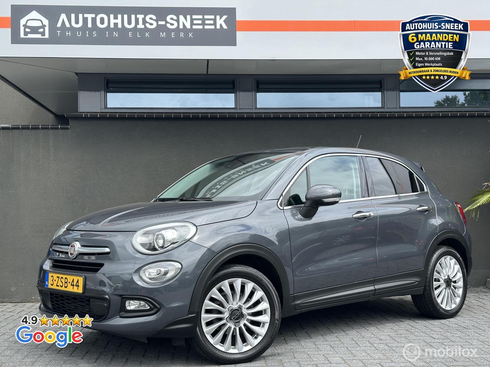 Fiat 500X 1.4 Turbo MultiAir Lounge|Navi|Camera|Trekhaak, Voorwielaandrijving, Gebruikt, 4 cilinders, 500X