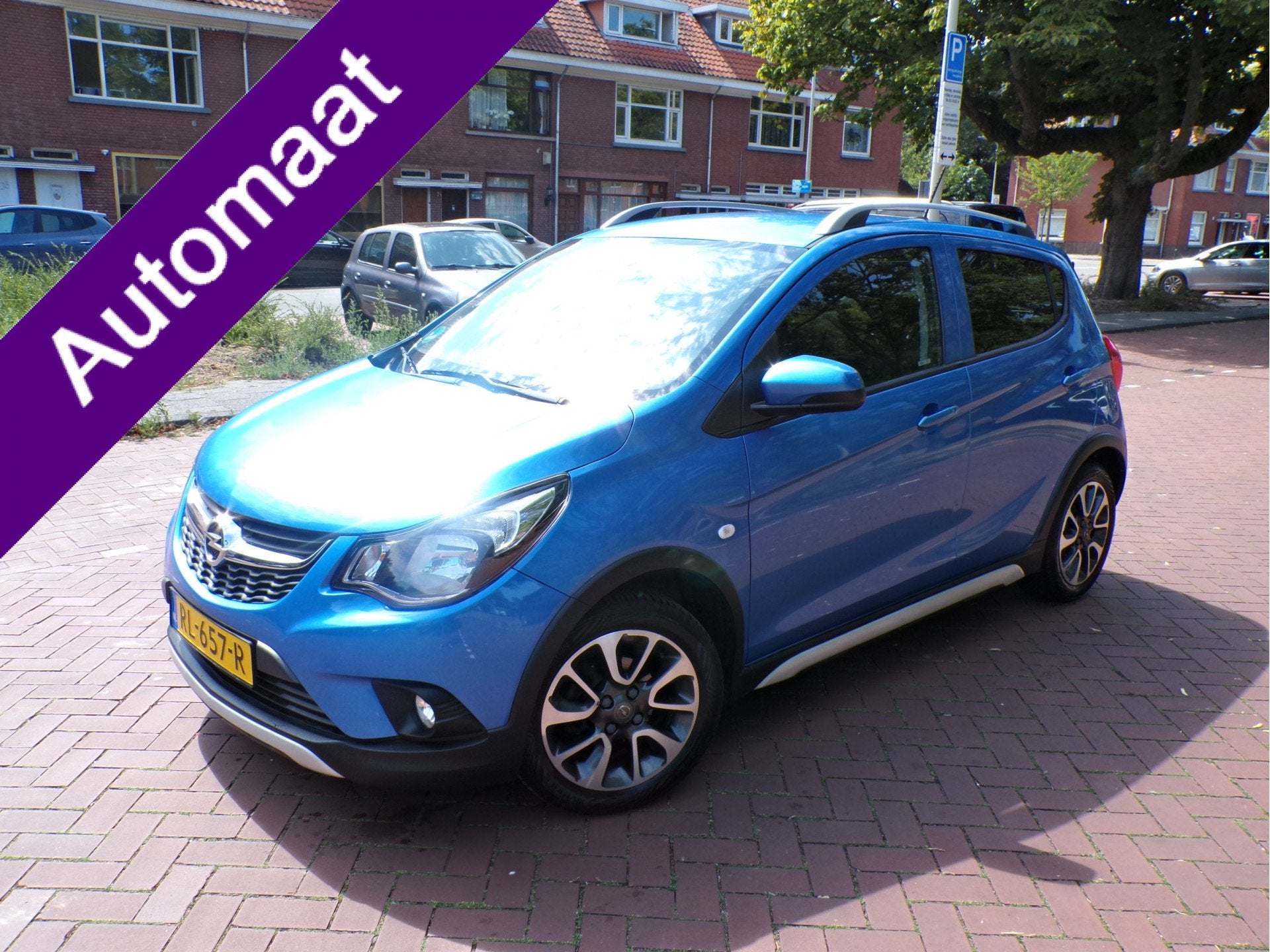Opel KARL 1.0 Rocks Online Edition Automaat Stoelverwarming, 839 kg, Gebruikt, Blauw, Origineel Nederlands