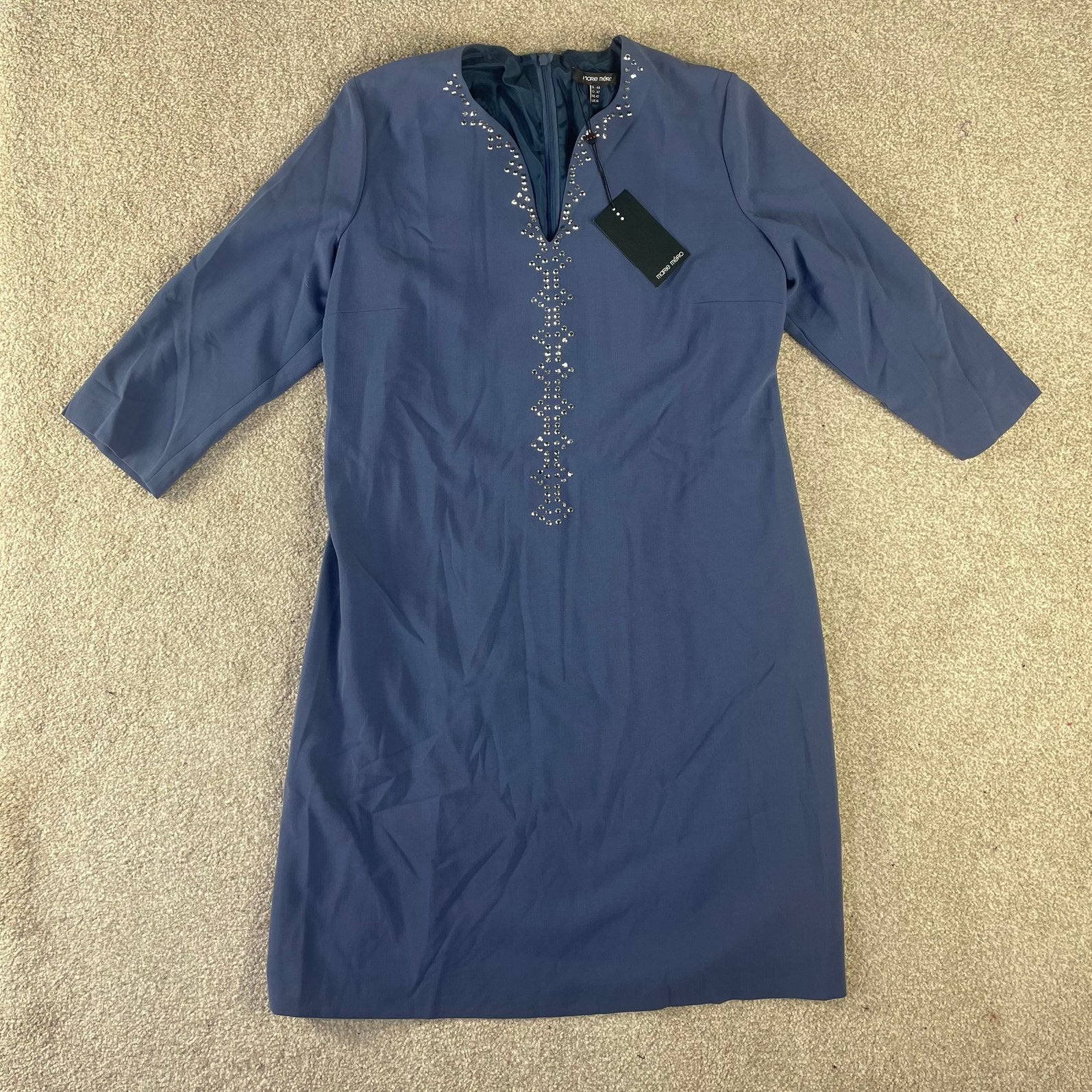 Marie Mero NIEUWE jurk dress maat 44, Kleding | Dames, Blauw, Maat 42/44 (L), Nieuw, Ophalen of Verzenden