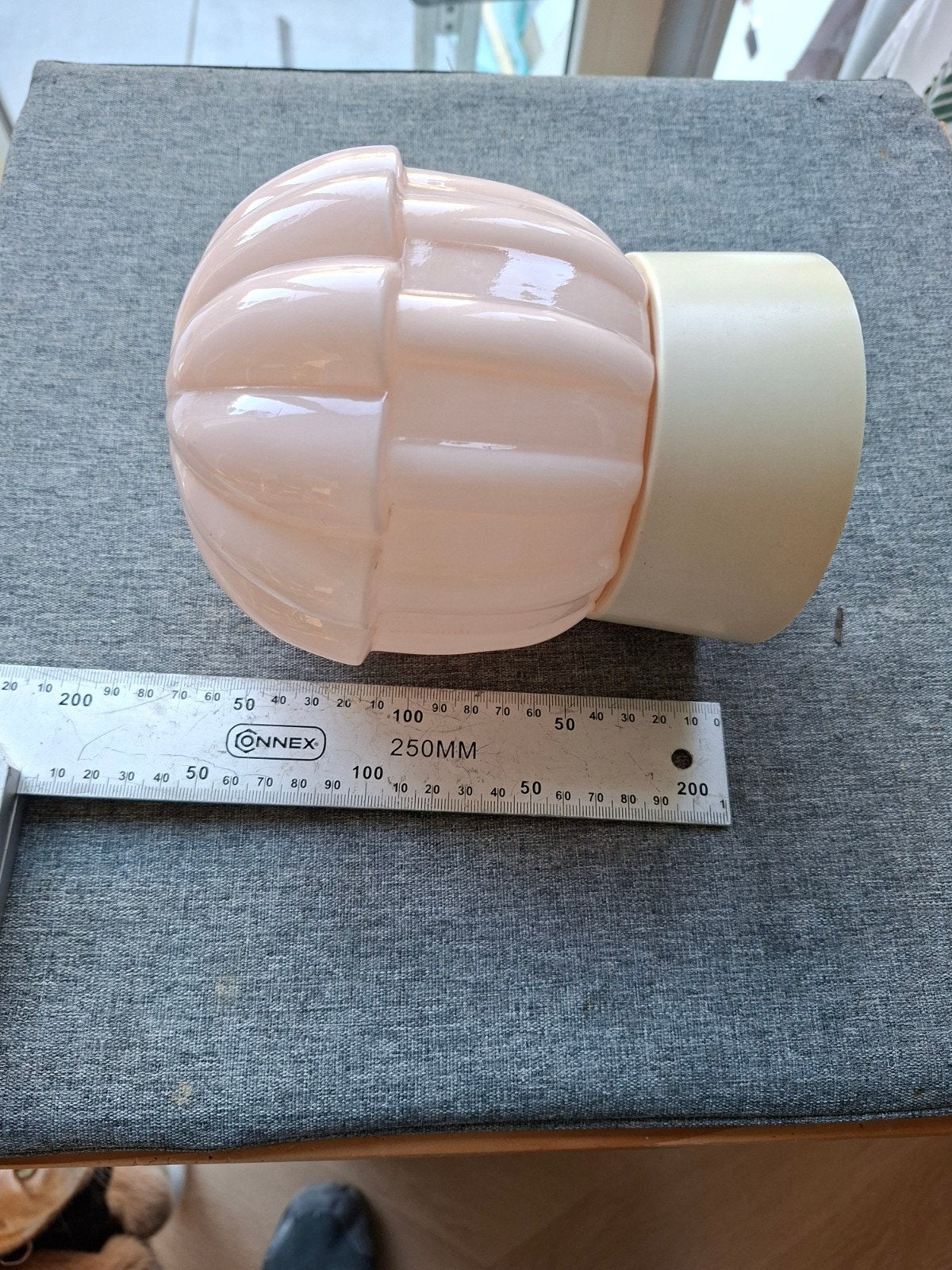 Vintage Thabur Art Deco Plafondlamp Roze Jaren '30, Antiek en Kunst, Ophalen