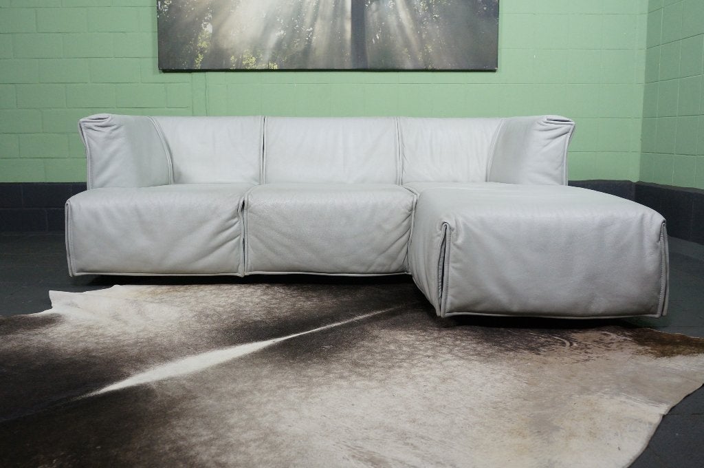 Vintage Cassina bank leer, 125 tot 150 cm, Leer, Ophalen of Verzenden, Zo goed als nieuw