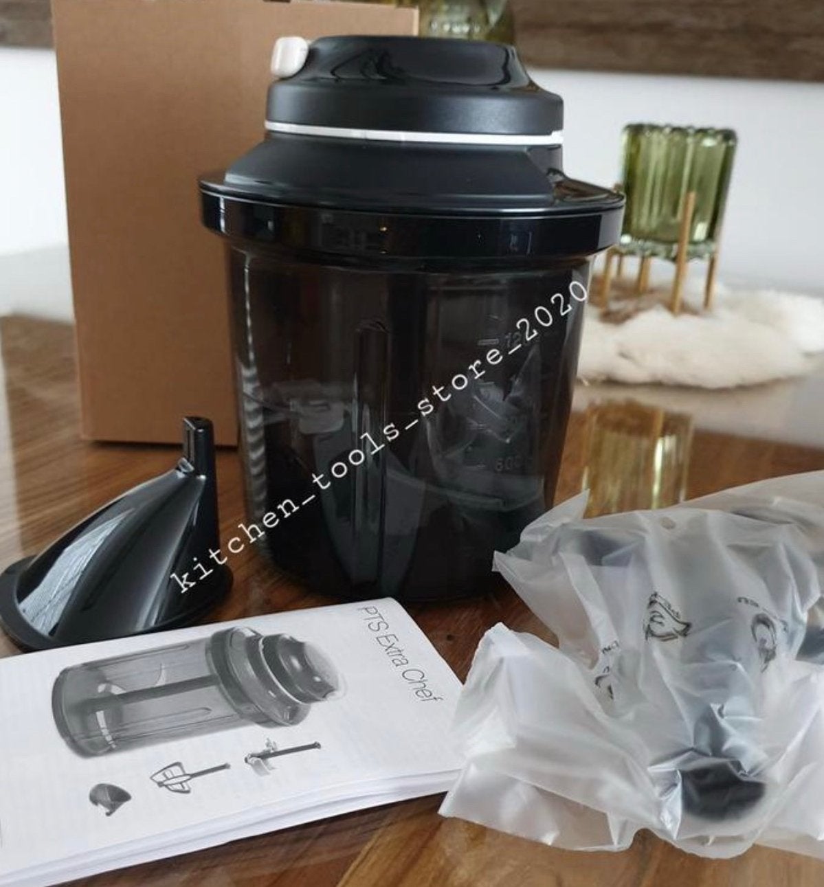 Tupperware 1,3L superchef supersonic large extrachef zwart, Overige kleuren, Overige typen, Nieuw, Ophalen of Verzenden