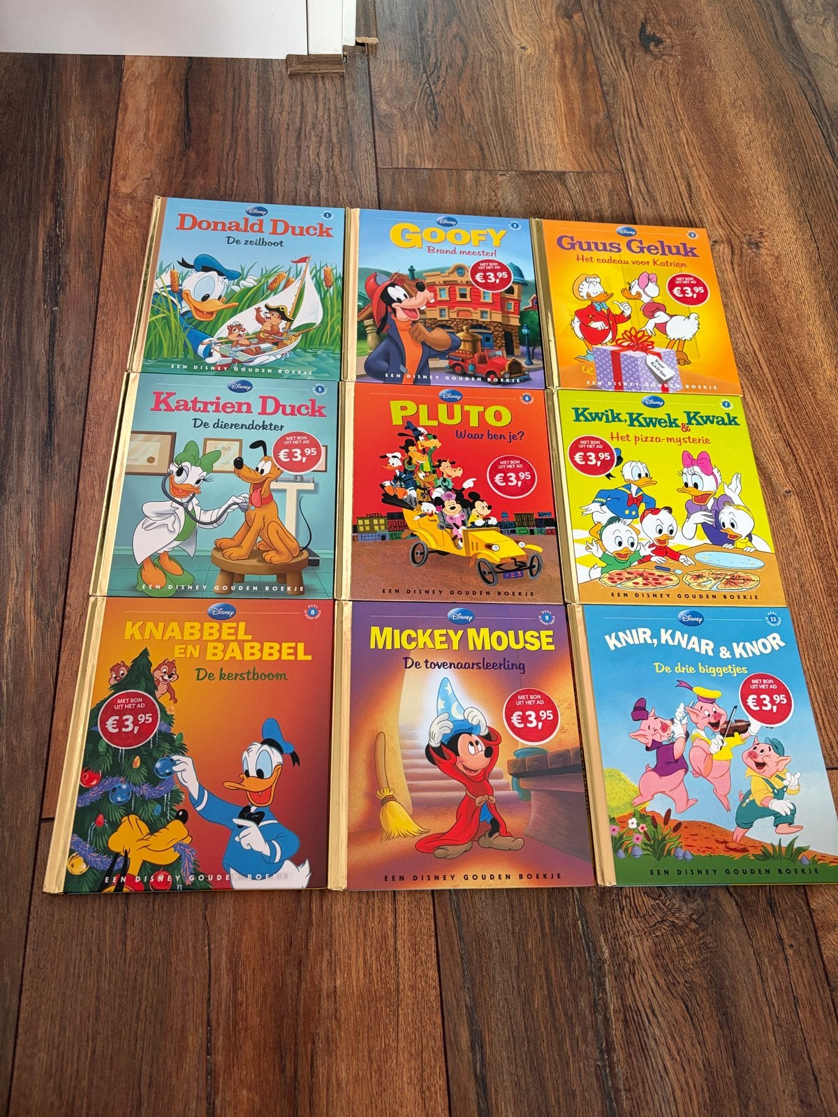 9 Gouden Boekjes van Disney - Deel 1, 2, 3, 5, 6, 7, 8, 9, 1, Boeken, Ophalen of Verzenden, Gelezen