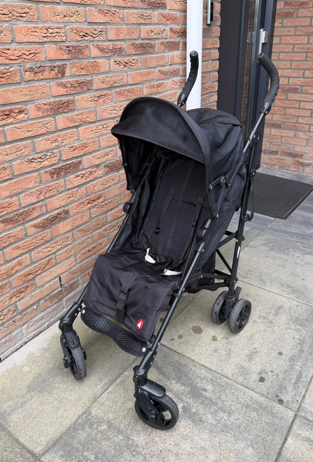 Zwarte Topmark buggy, Ophalen, Zo goed als nieuw, Overige merken, Zonnekap