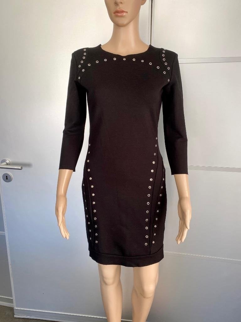 H1003 SuperTrash maat S=36 jurk zwart jurkje, Supertrash, Zwart, Ophalen of Verzenden, Zo goed als nieuw