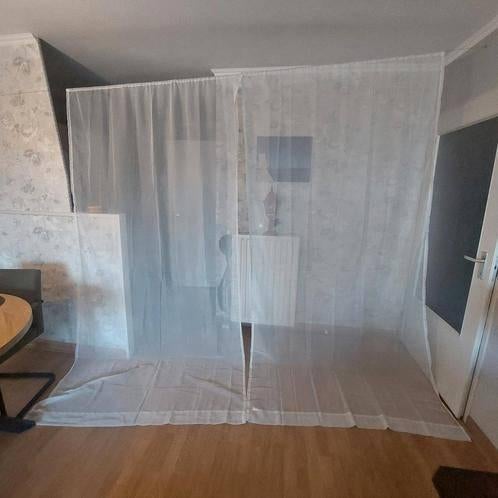 2xWitte vitrage Lisa van Leen Bakker,140x280cm(elke stuk), Ophalen of Verzenden, Zo goed als nieuw, 200 cm of meer, 200 cm of meer