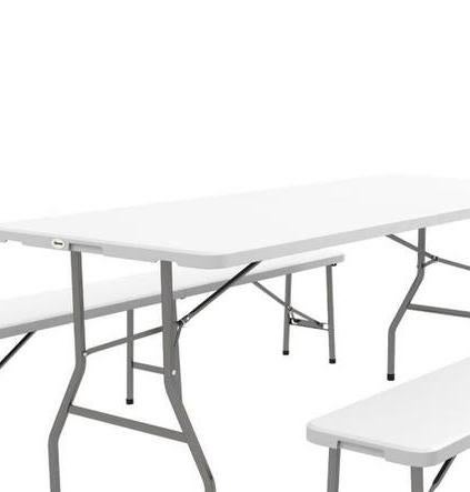 Biertafel tuintafel picknicktafel, Ophalen, Nieuw, Rechthoekig, Staal