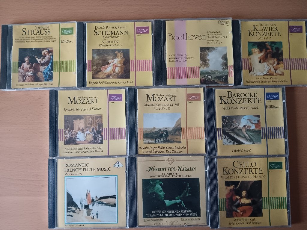 10 mooie Klassieke cd's uit o.a. de VIVACE serie, Ophalen, Classicisme, Gebruikt, Overige typen