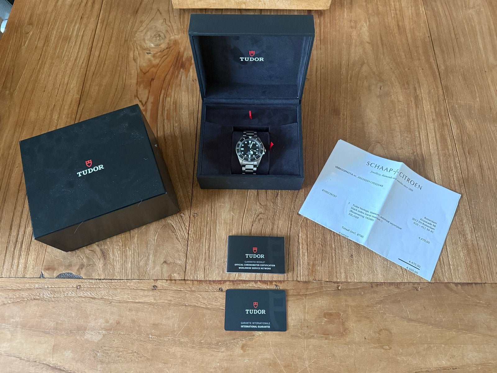 Tudor Pelagos 42 Full Set, Overige materialen, Gebruikt, Polshorloge, Overige materialen