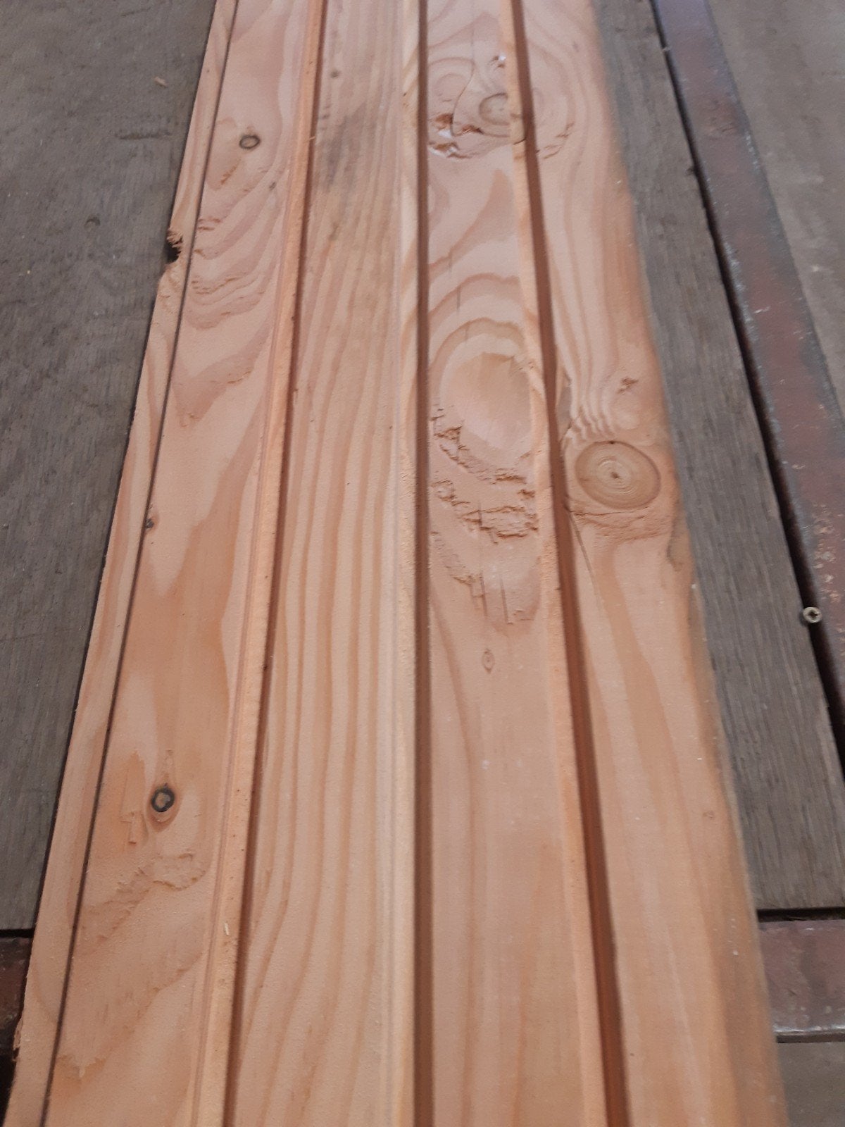 Partij nieuwe Douglas Rhombusplanken, 28/140mm,1 zijde glad, Doe-het-zelf en Verbouw, Hout en Planken, Ophalen, Minder dan 25 mm