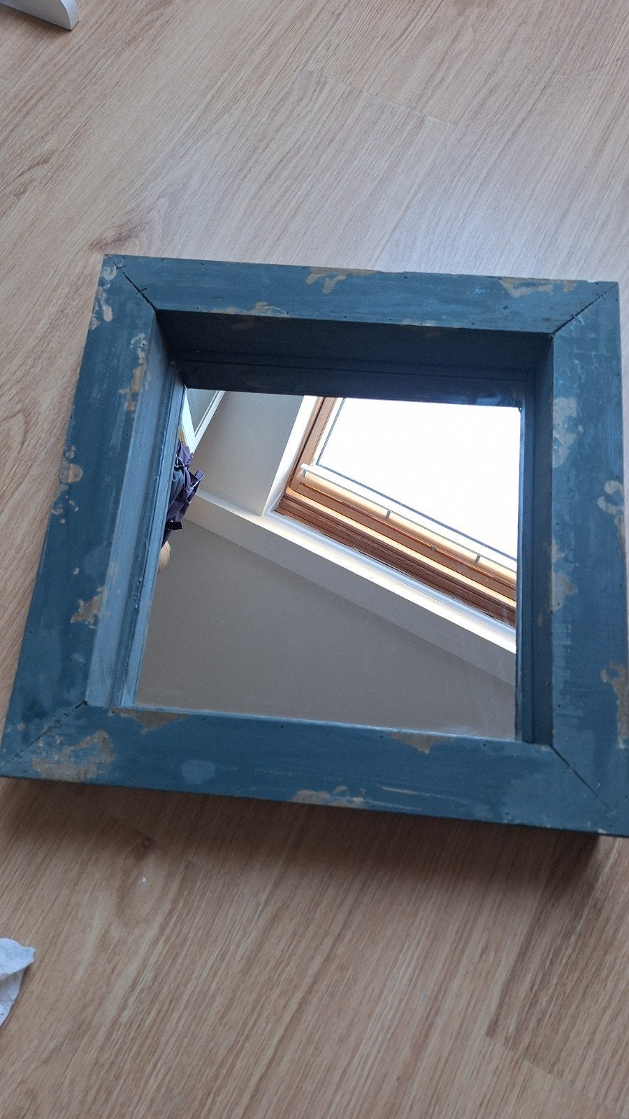 Decoratieve spiegel met verweerde look, Huis en Inrichting, Ophalen, Minder dan 50 cm, Gebruikt, Minder dan 100 cm