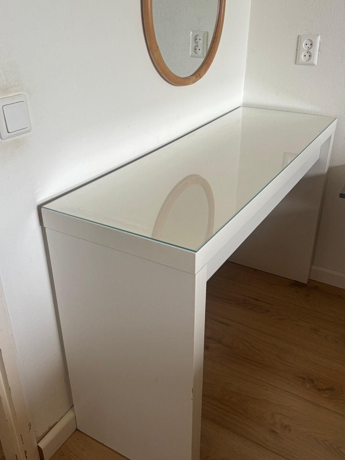 IKEA MALM toilettafel wit 120x41 cm, Ophalen, Minder dan 50 cm, Gebruikt, 100 tot 150 cm