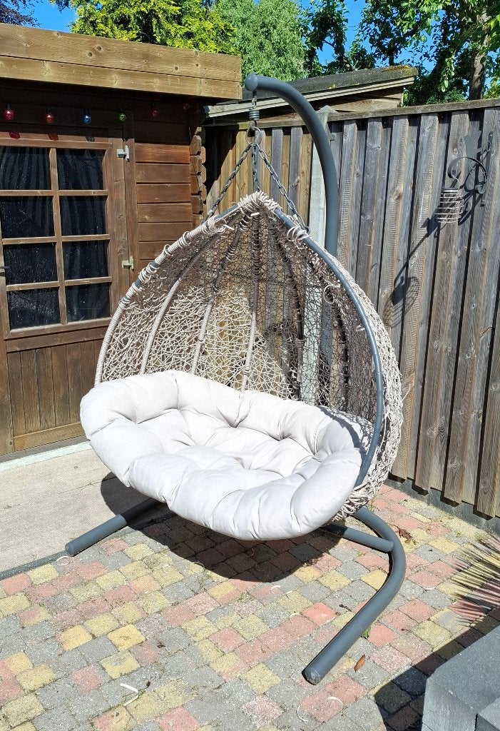 2 persoons Hangstoel, Tuin en Terras, Tuinstoelen, Ophalen, Gebruikt, Metaal