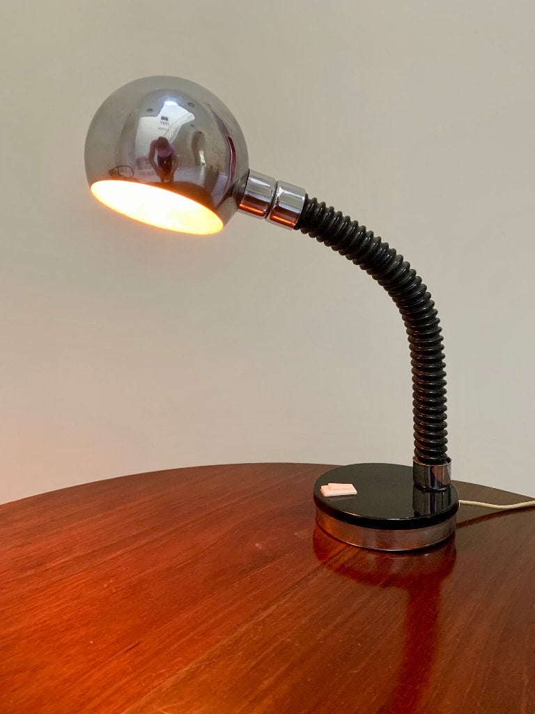 Vintage Italiaanse burolamp Targetti Sankey, 50 cm, Bureaulamp, Gebruikt, Overige merken