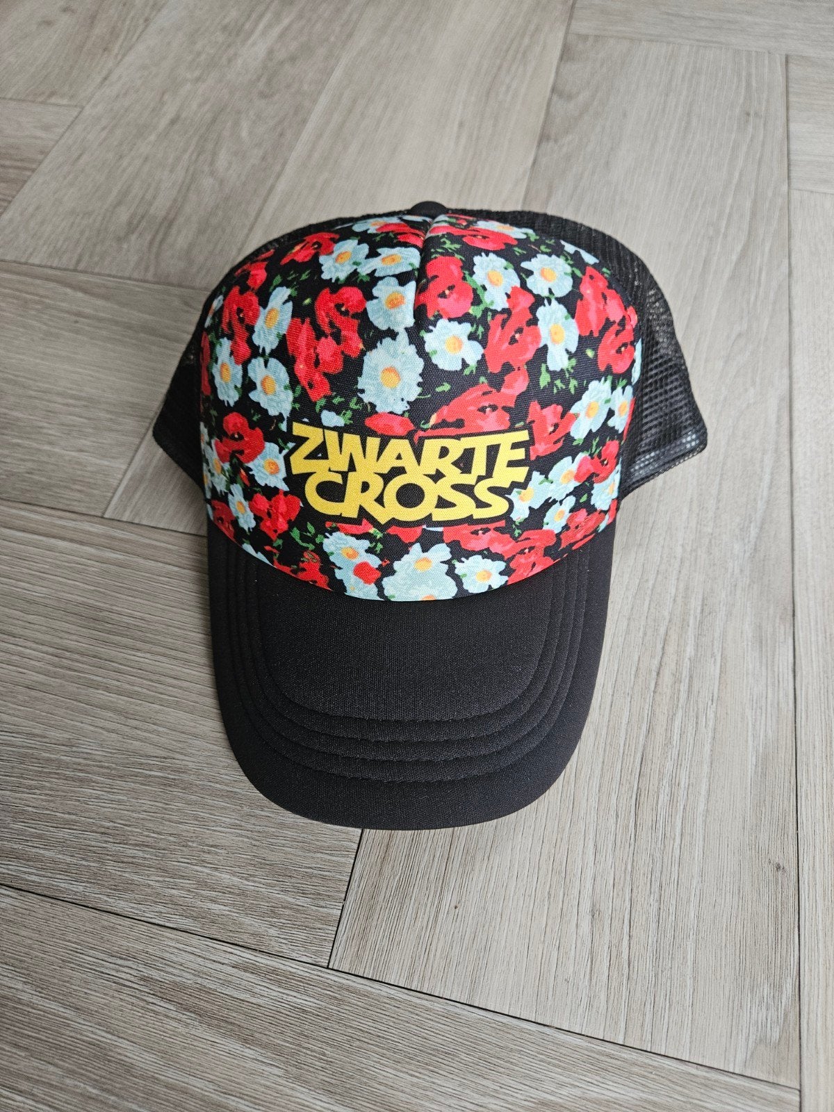 Zwarte Cross pet met bloemenprint, Zwarte Cross, Nieuw, Pet, One size fits all