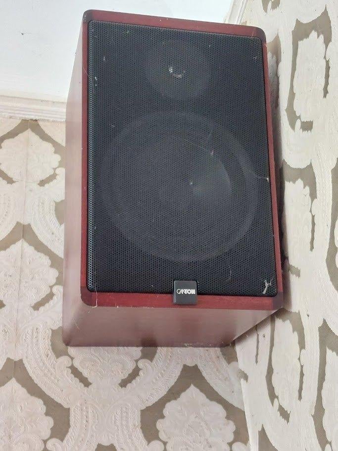 2 Canton boxen jaren 80, Gebruikt, 60 tot 120 watt, Front, Rear of Stereo speakers, Ophalen