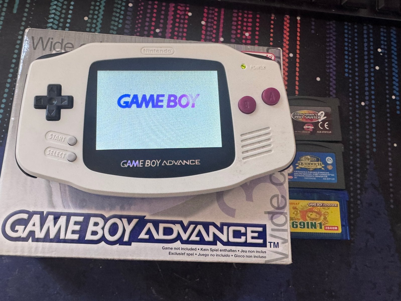 Gameboy Advance IPS backlight, USB C, Spelcomputers en Games, Spelcomputers | Nintendo Game Boy, Ophalen, Zo goed als nieuw, Game Boy Advance