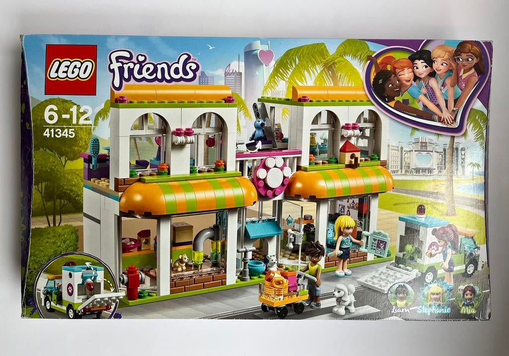 Lego Friends Heartlake City Huisdiercentrum 41345, Ophalen of Verzenden, Gebruikt, Complete set, Lego