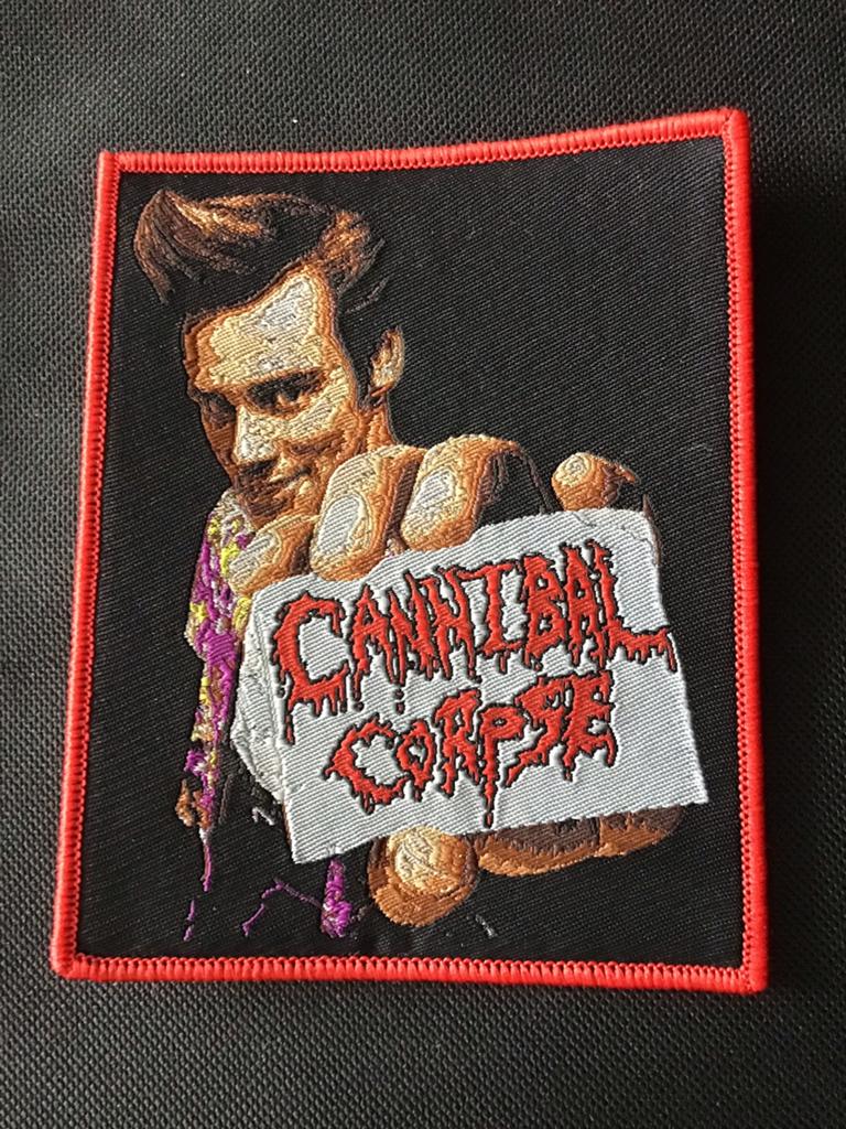 ace ventura cannibal corpse patch death metal movie, Verzamelen, Ophalen of Verzenden, Nieuw, Kleding