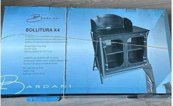 Bardani - Bollitura X4 Campingkeuken campingkast, Caravans en Kamperen, Ophalen of Verzenden, Zo goed als nieuw, Campingkast