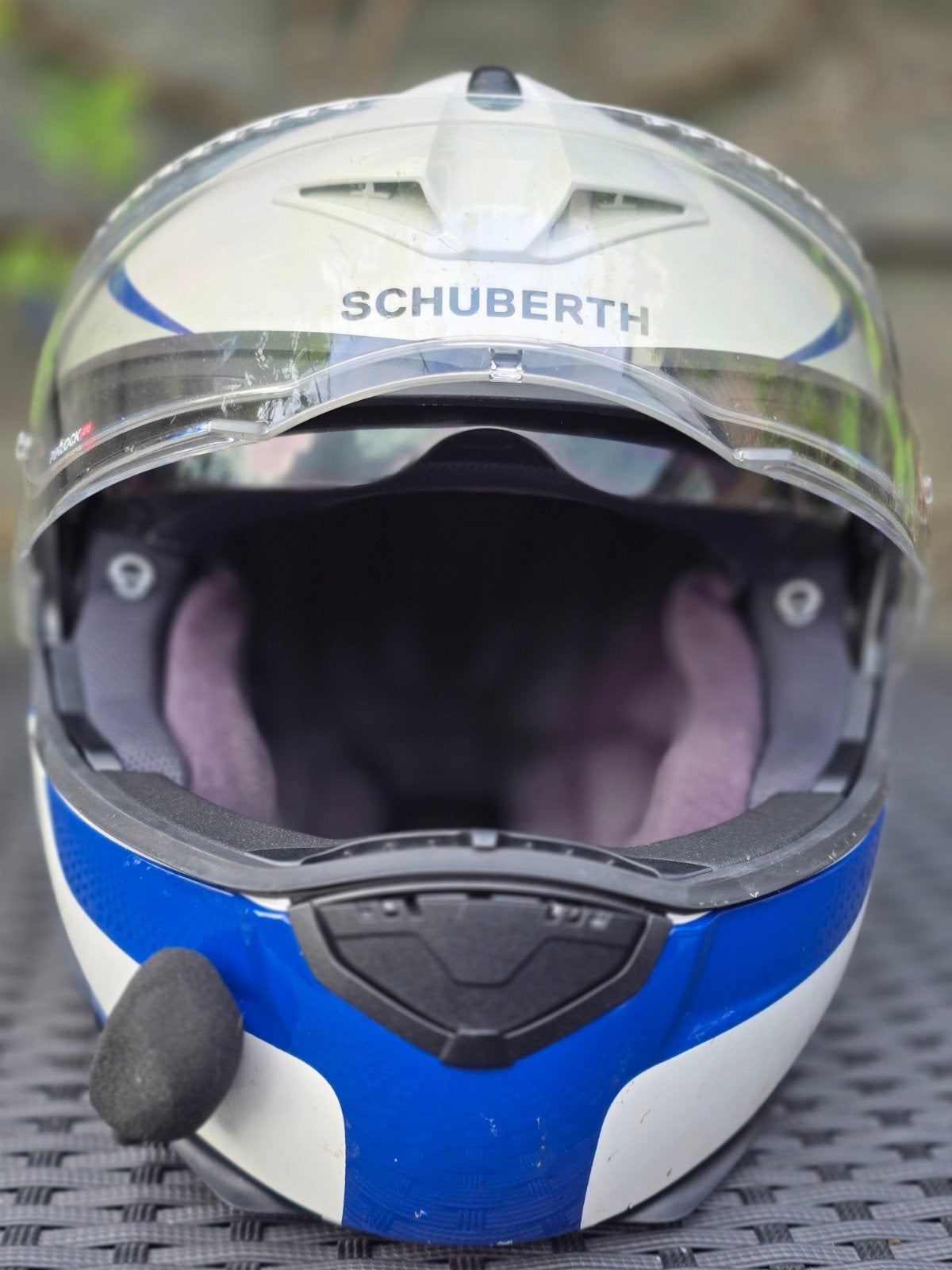 Schuberth C3 Pro Special Edition Sestante Blue met SRC, Motoren, Overige merken, Heren, Ophalen of Verzenden, Tweedehands