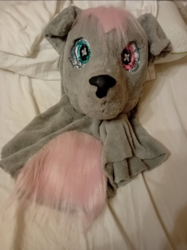 Honden Fursuit Hoofd met Verwisselbaar Haar, Ophalen of Verzenden, Nieuw