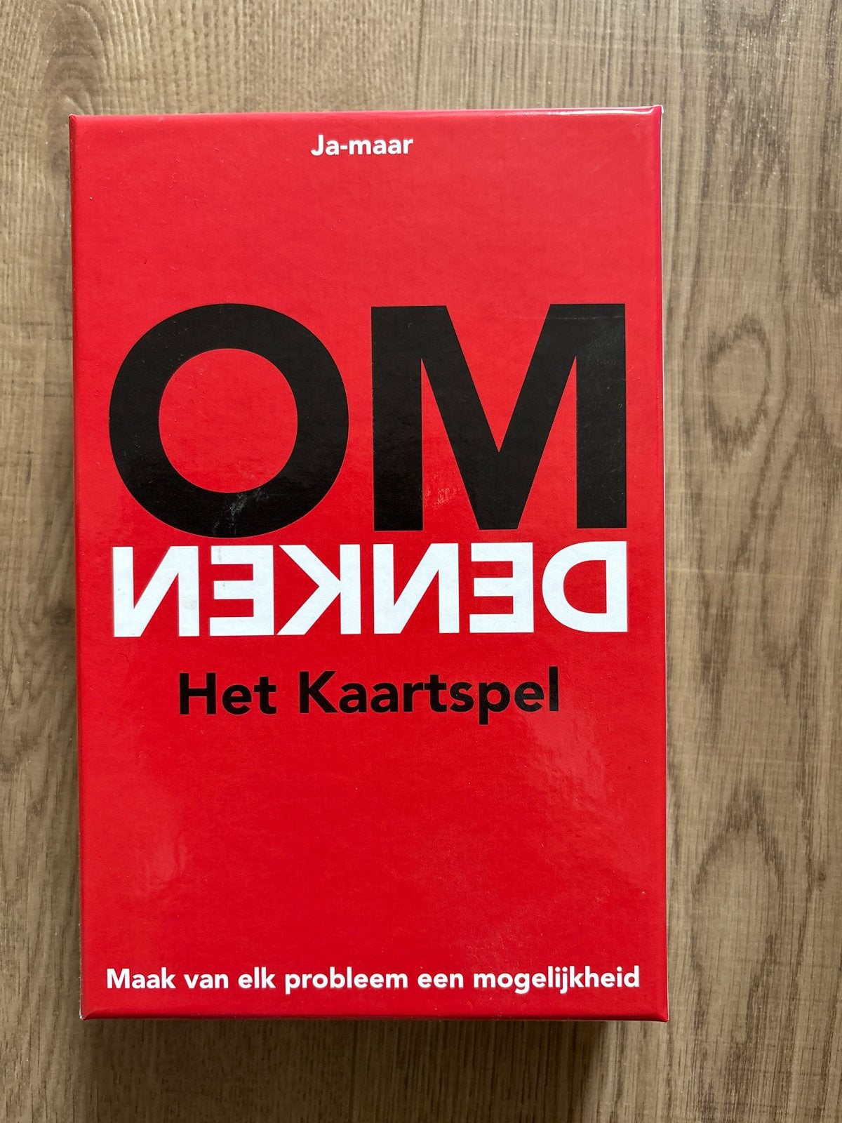 OMDENKEN Het Kaartspel - Maak van elk probleem een mogelijkh, Een of twee spelers, Ophalen of Verzenden, Zo goed als nieuw