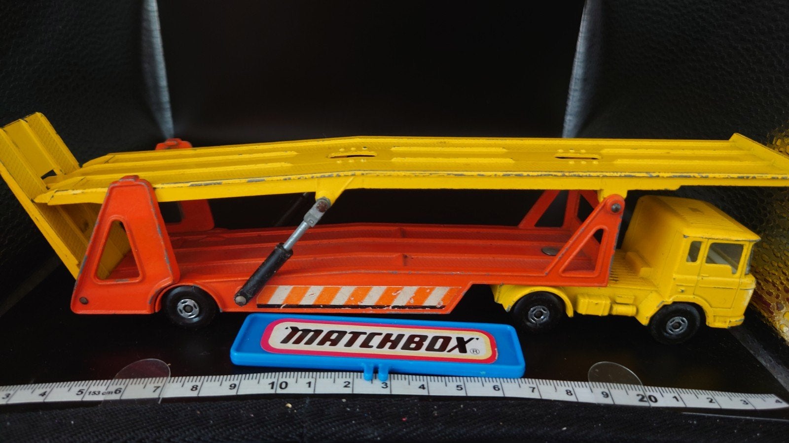 Matchbox Super Kings DAF Car Transporter K-8 uit 1970, Ophalen of Verzenden, Gebruikt, Bus of Vrachtwagen, Matchbox