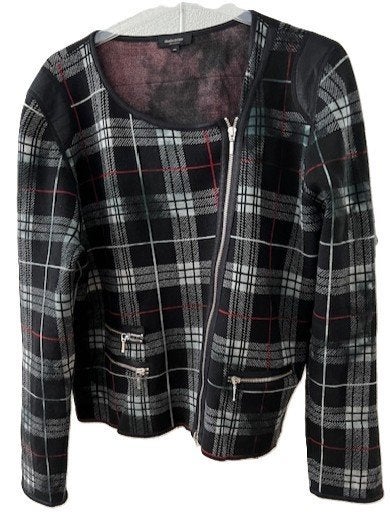 CLAUDIA STRATER kort jasje vest zwart Tartan maat 44, Verzenden, Zwart, Maat 42/44 (L), CLAUDIA STRATER