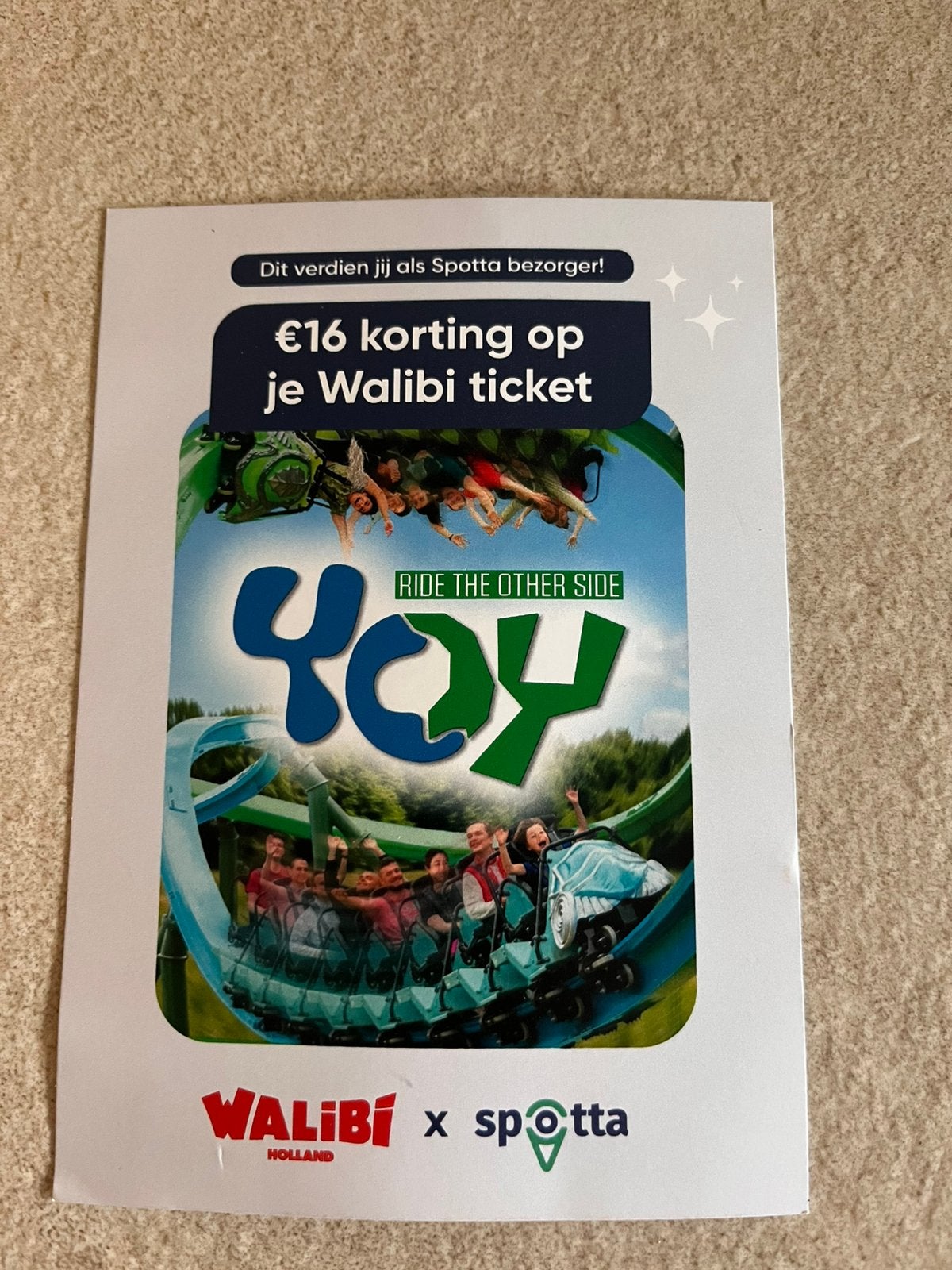 Korting walibi holland, Drie personen of meer, Kortingskaart