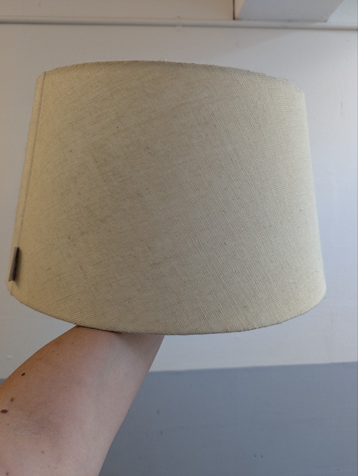 Riviera Maison lampenkap, Ophalen, Zo goed als nieuw, Beige, Rond