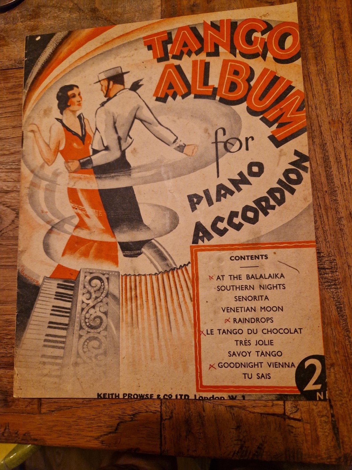 Tango Album voor Piano Accordeon - Conway Graves, Muziek en Instrumenten, Bladmuziek, Gebruikt, Accordeon, Ophalen of Verzenden
