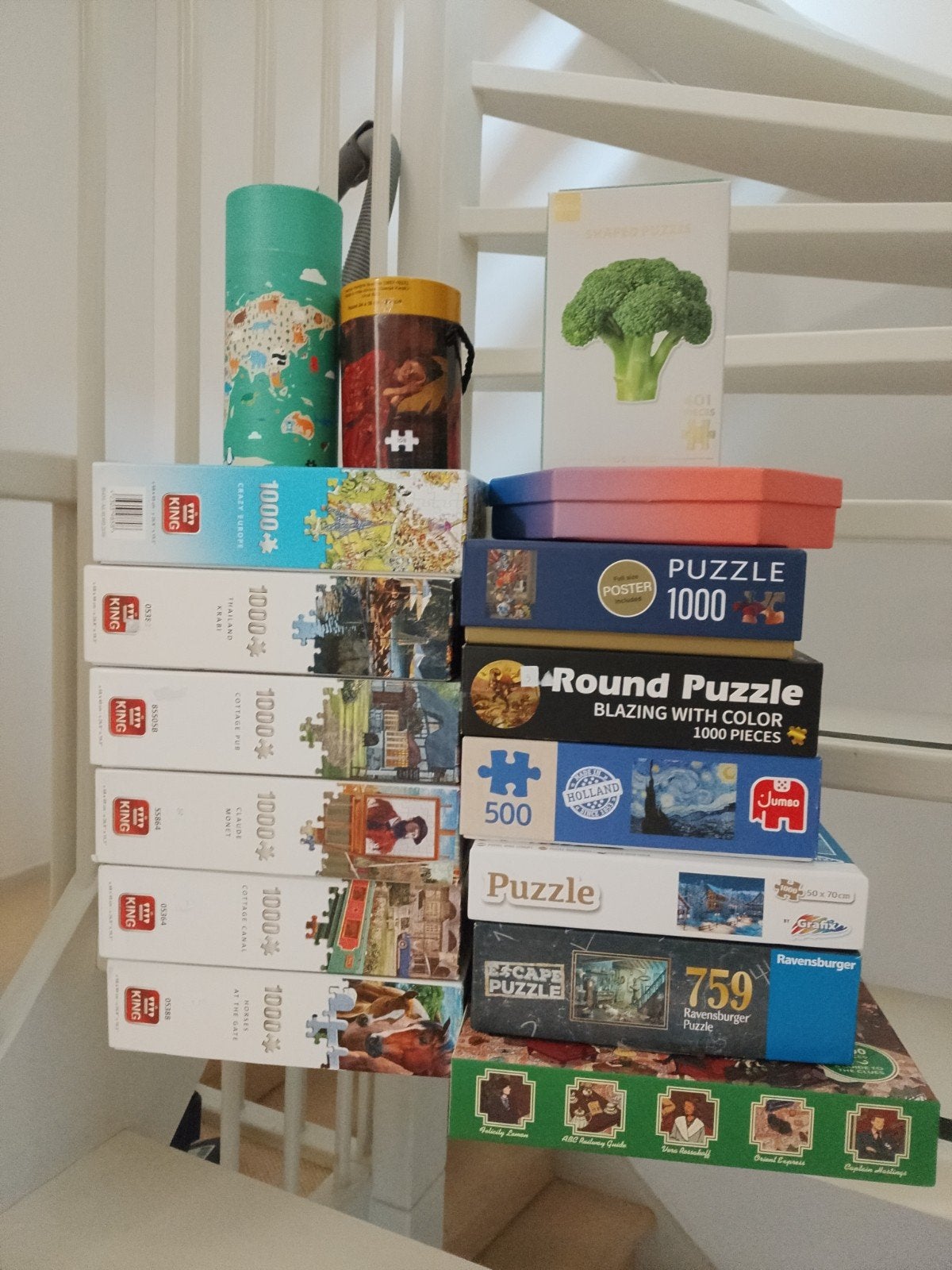 puzzel, Hobby en Vrije tijd, Denksport en Puzzels, Ophalen, 500 t/m 1500 stukjes, Zo goed als nieuw