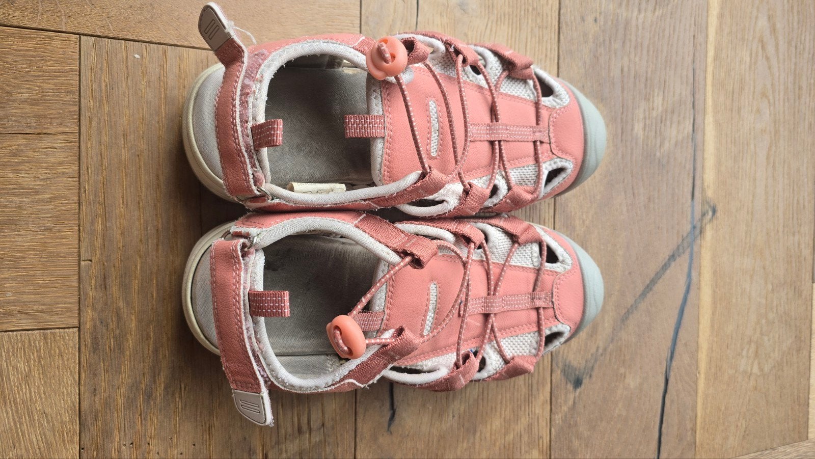 Roze sandalen voor meisjes, maat 37, Ophalen, Gedragen, Roze, Sandalen of Muiltjes