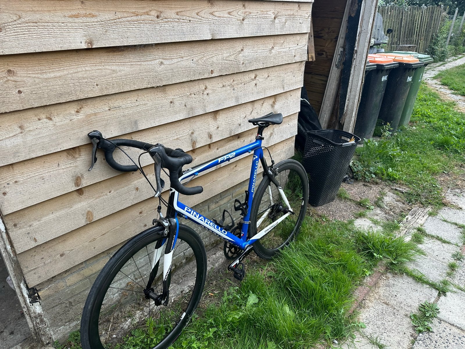 Pinarello FP2 racefiets - Blauw/Wit, Shimano Ultegra, 28 inch, Gebruikt, Aluminium, 15 tot 20 versnellingen