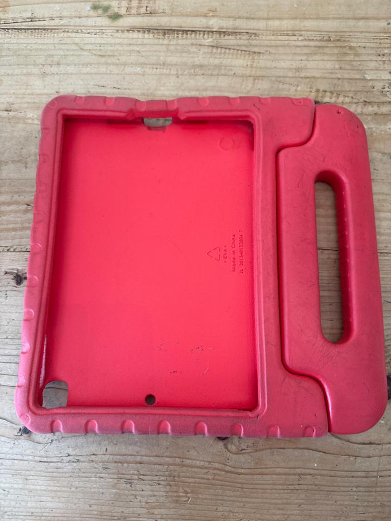 Gratis-Robuuste rode Ipad tablet hoes met handvat (gebruikt), Ophalen, Gebruikt, 7 inch of minder, Bescherming achterkant