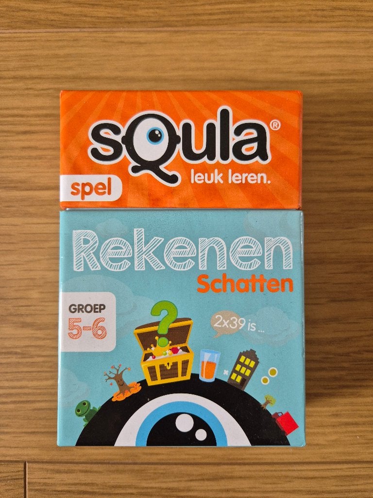 Squla Rekenen - schatten (groep 5-6), Hobby en Vrije tijd, Gezelschapsspellen | Kaartspellen, Ophalen of Verzenden, Zo goed als nieuw