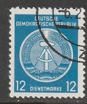 DDR 1954 5 Dienst 12p, Gest, Ophalen of Verzenden, DDR, Gestempeld