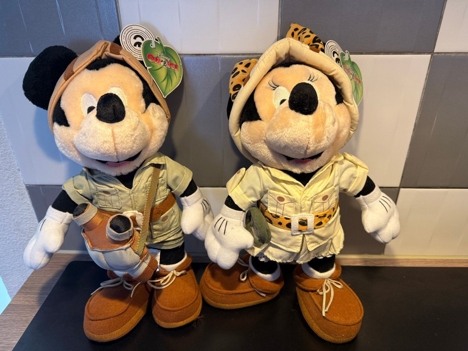 Originele Disney on Ice knuffels Mickey en Minnie Mouse, Ophalen, Disney, Overige typen, Met label
