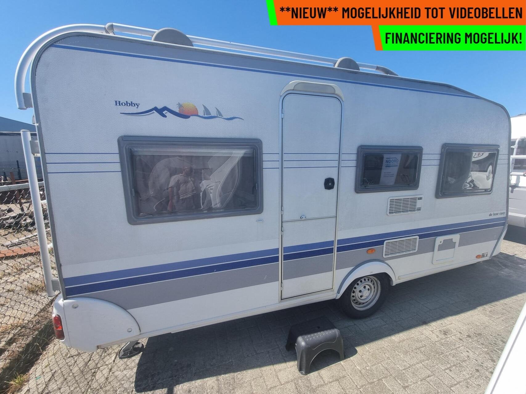 Hobby de luxe easy 450 VOORTENT + LUIFEL + DWARSBED, Rondzit, Hobby, Bedrijf, 750 - 1000 kg