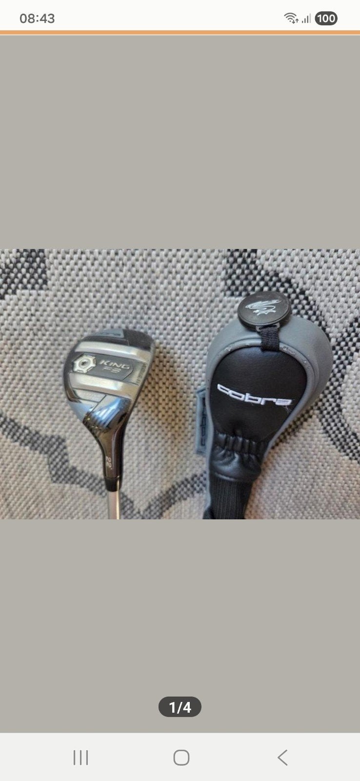 Cobra F8 Hybrid 4 RH 120 euro, Sport en Fitness, Golf, Ophalen, Club