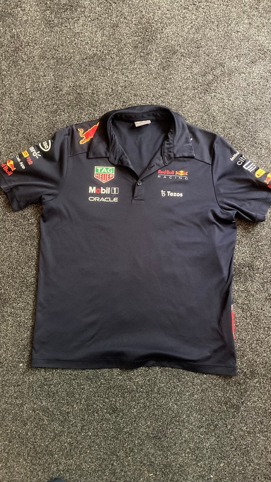 Red Bull Racing F1 Polo Shirt - Maat 152 (11-12 jaar), Ophalen of Verzenden, Gebruikt, Jongen